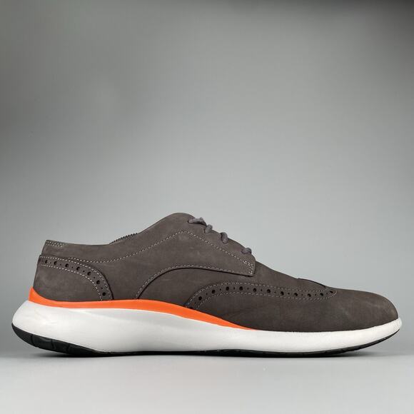 Cole Haan GrandTroy Men’s Size 12 M Gray Suede Casual Oxford Dress Sneakers GUC main image 9